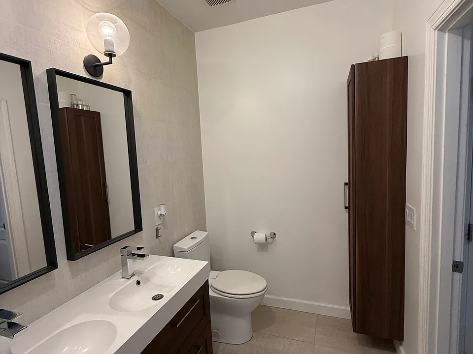 2nd bathroom with double sink