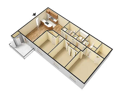 Floor plan Bliss - Renovated