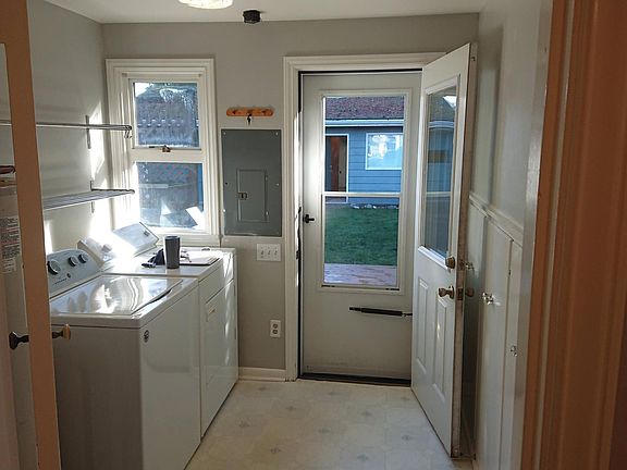 rear entry from deck to laundry room