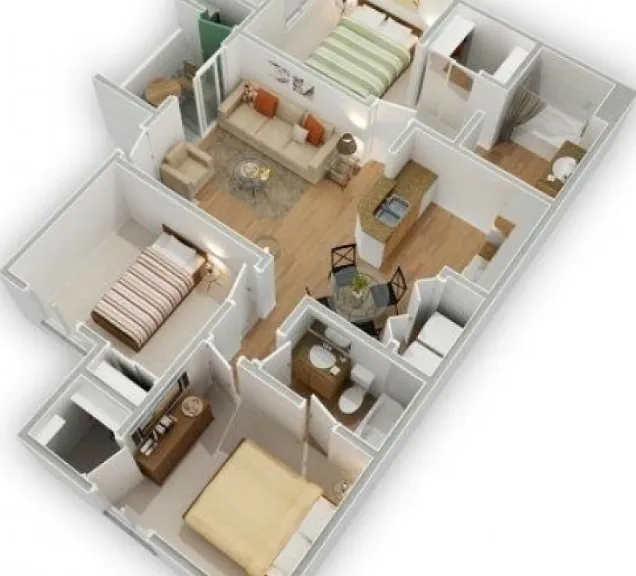 The Hacienda (32AR) Floorplan Diagram