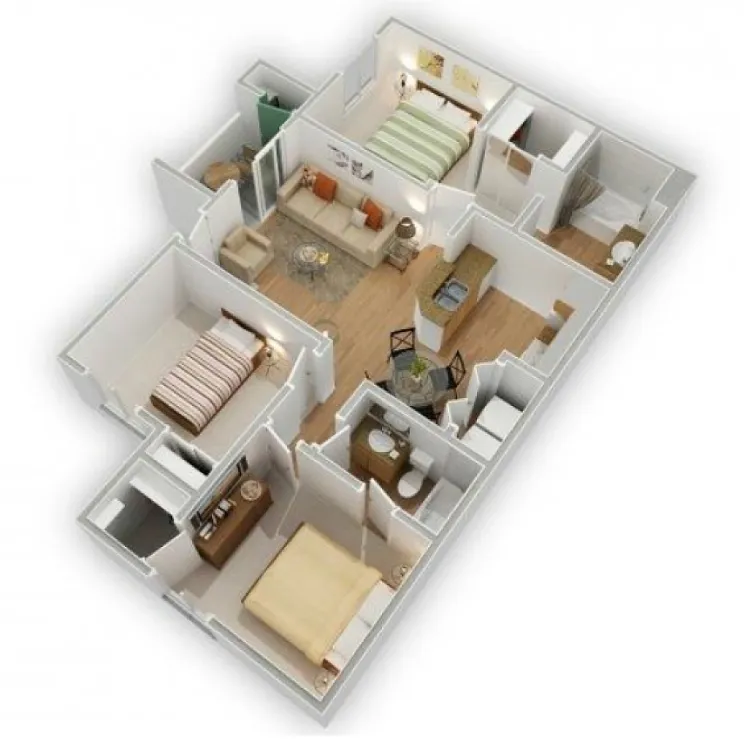 Floor plan The Hacienda (32AR)