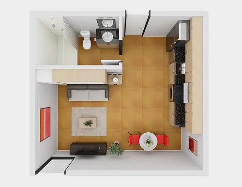 Floor plan Studio