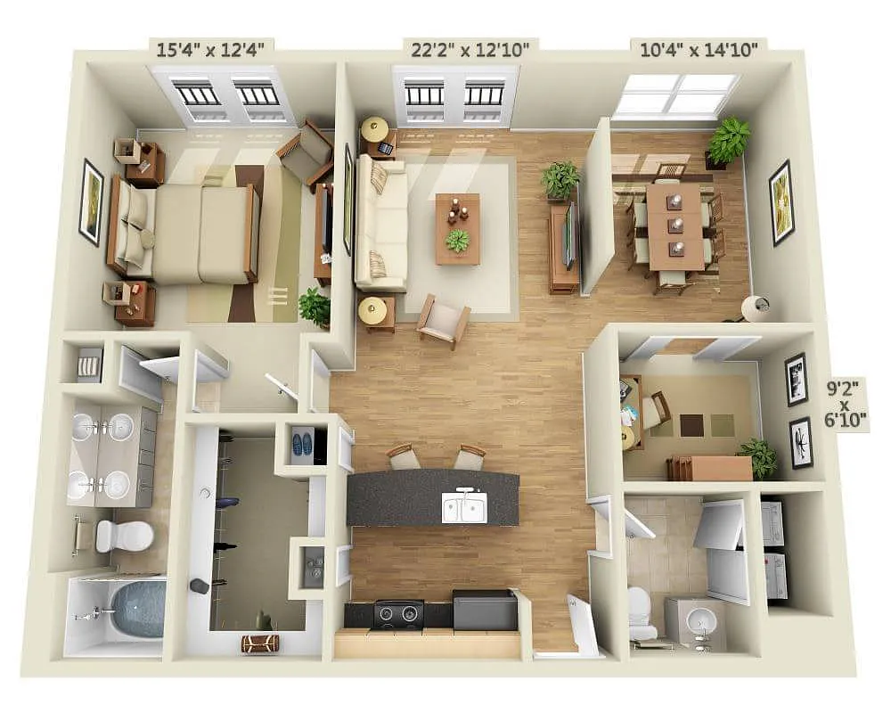 Floor plan Lakeside - Lombardi