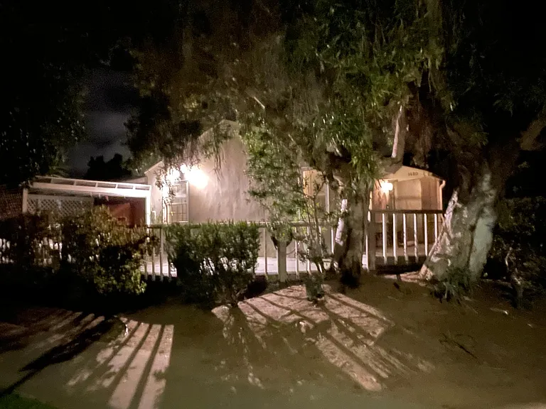 Well lit at night