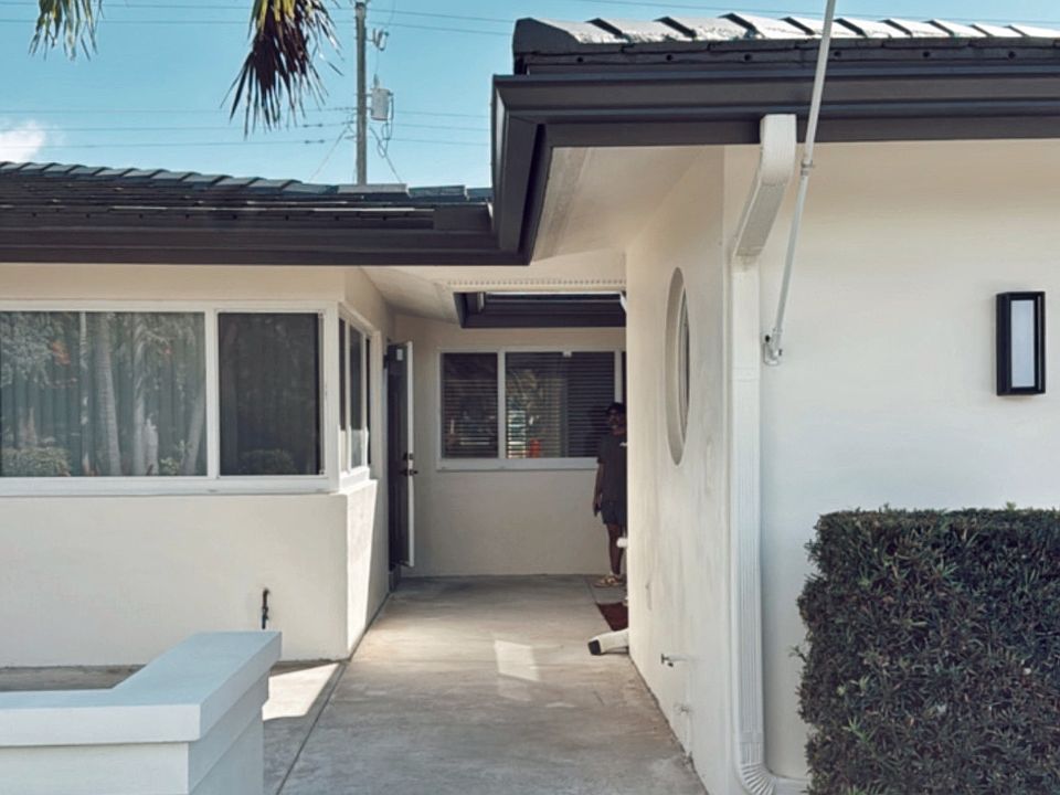 Walkway to the front door
