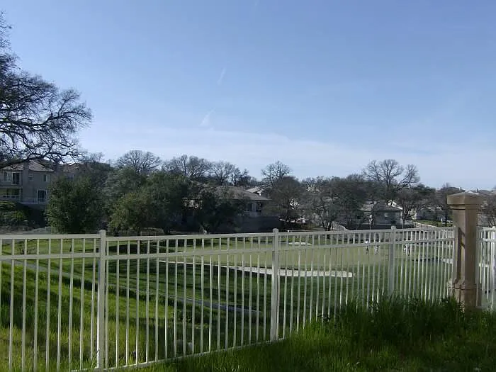 Back yard view golf green