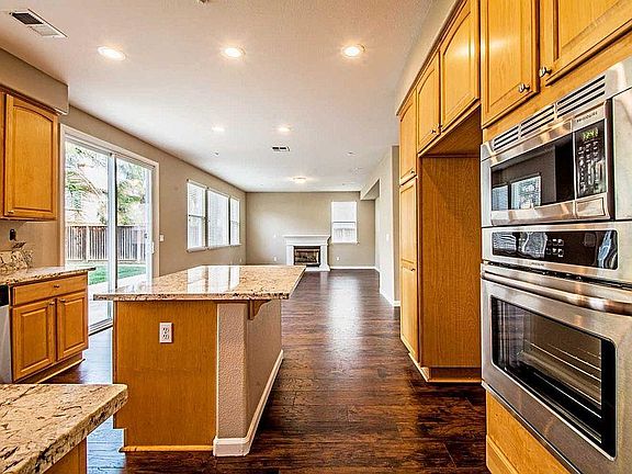 Kitchen looking into family