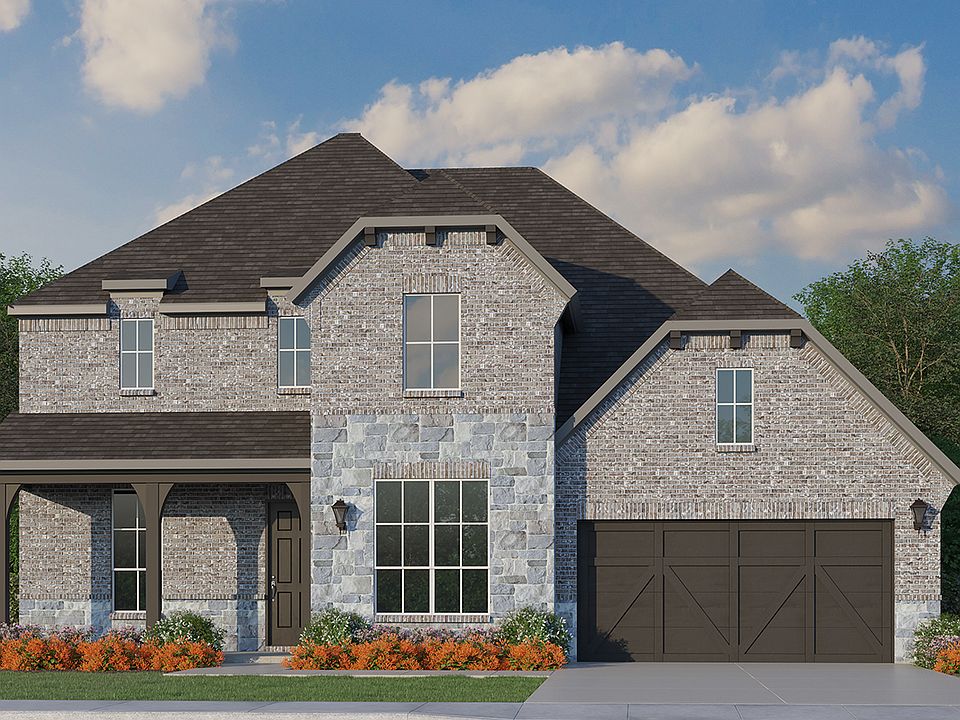 Plan 1639 Elevation A with Stone