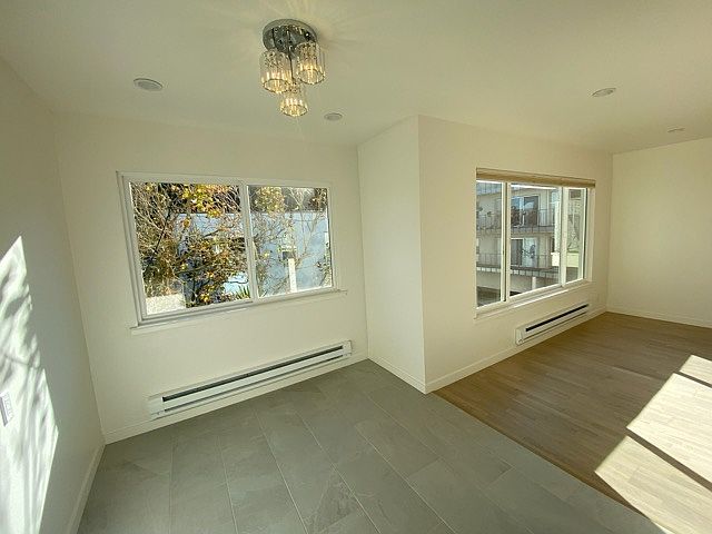 Dining area and living room