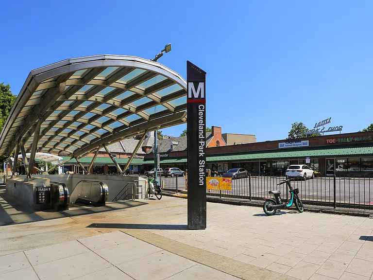 Red-Line Metro (Literally) Steps from Building