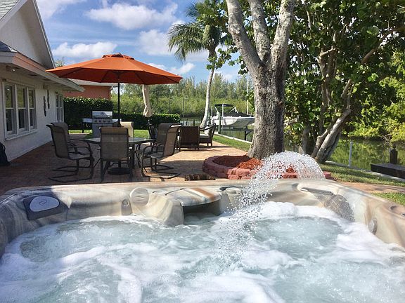 Canal Front Back Yard