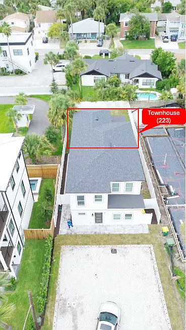 The TownHouse is in the back of a 5500 Lot. It has 2 parking spaces