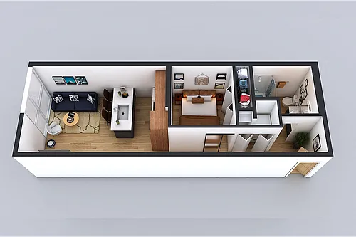 Floor plan A 1 Bedroom
