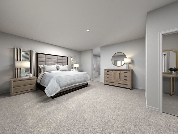 Rendering of the Griffin primary bedroom.