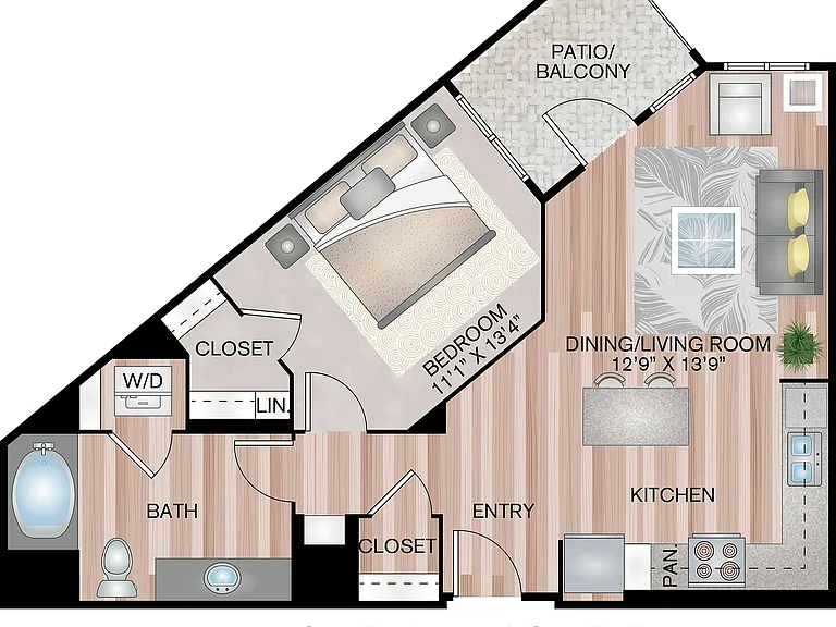 739 Sq. Ft. 739 Sq. Ft.