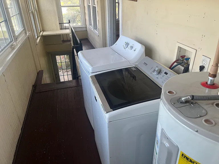 Hallway/Stairs with Washer/Dryer