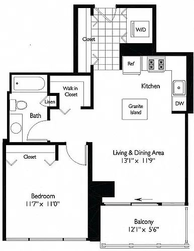 Floor plan 1 BEDROOM 08 - TIDES