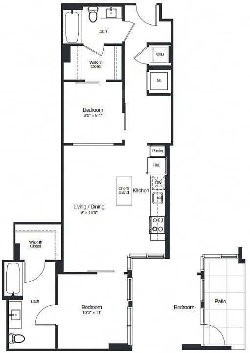 Floor plan B3