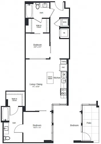 Floor plan B3