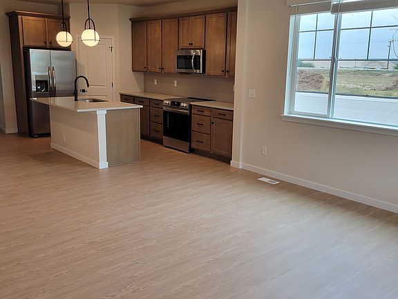Living room looking towards kitchen