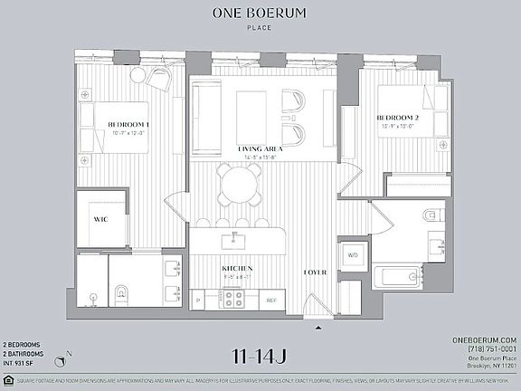 2nd image of 1 Boerum Pl #11J