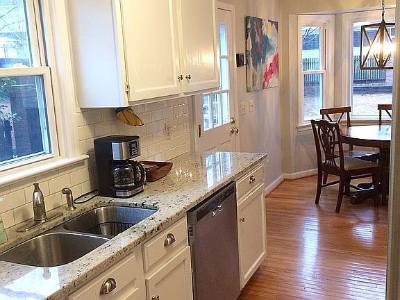 Granite & subway tile