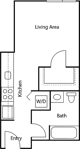 Floor plan Studio A7