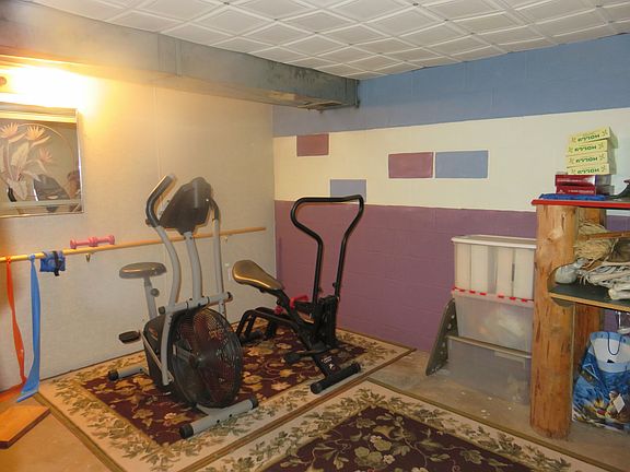 Basement exercise room