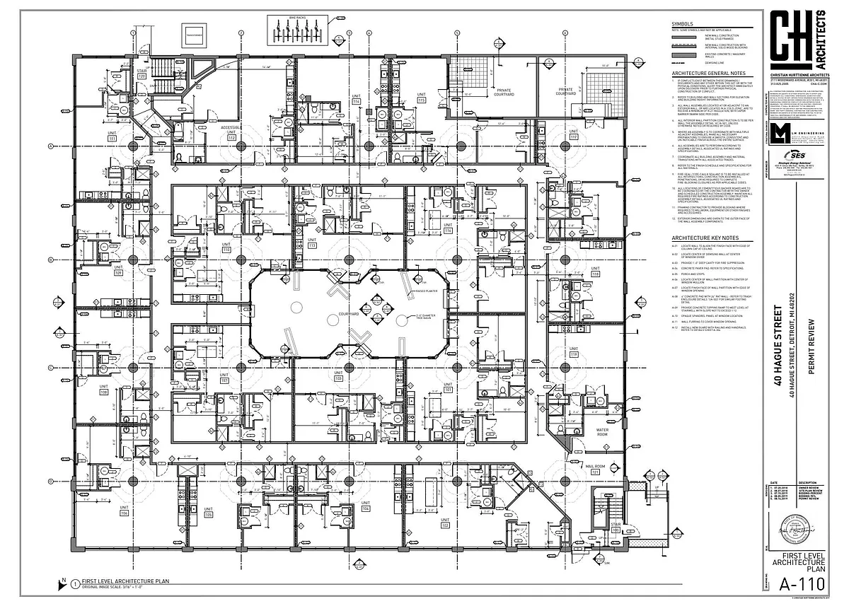 Floor plan Unit 119 Studio