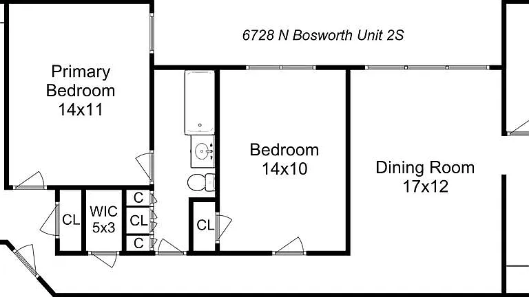 6726 N Bosworth Ave #1S — Photo 18