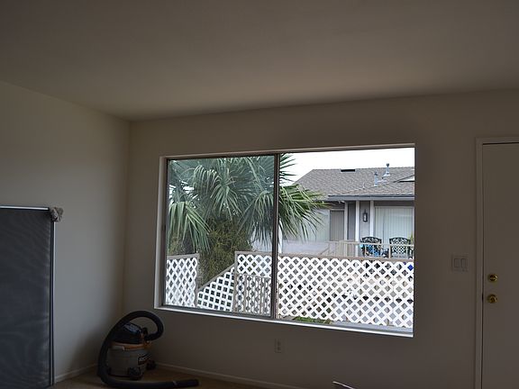 Living Room window overlooking balcony