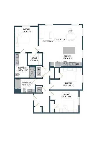 Floor plan C1A