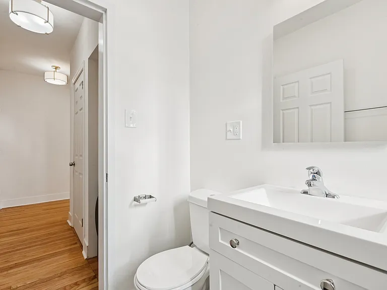 Bathroom Looking into Hallway