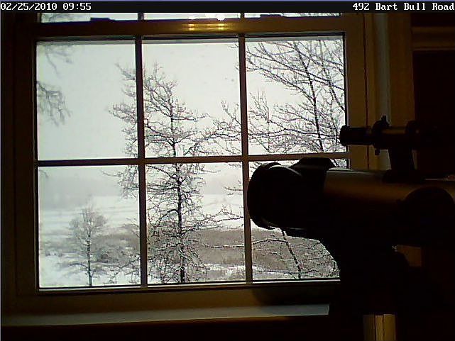 View out of the home office. Huge horse farms in front and to the sides.