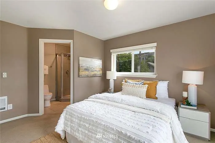 primary bed + bath