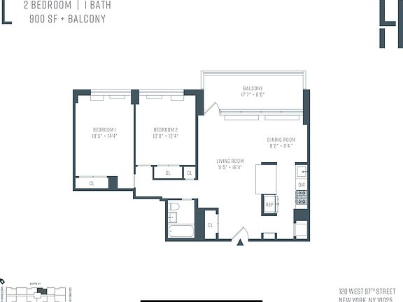 2nd image of 120 W 97th St APT 12L