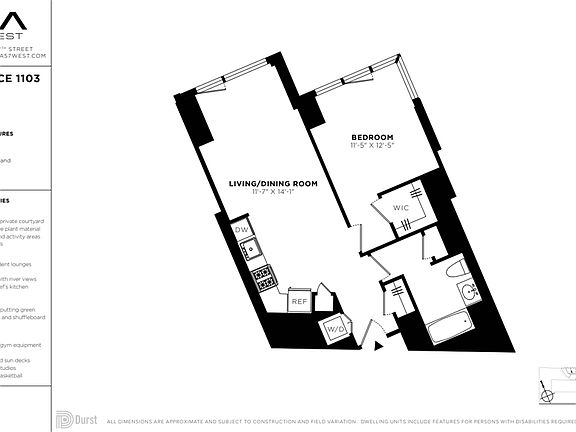 2nd image of 625 W 57th St APT 1103