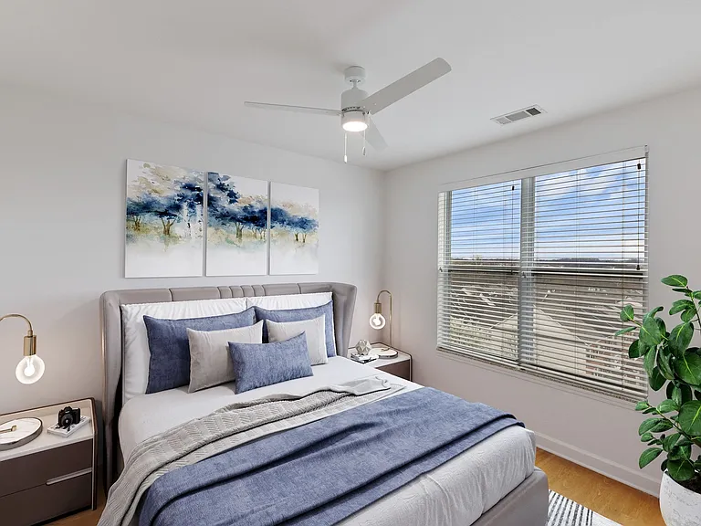 Spacious bedrooms accommodate any bed size