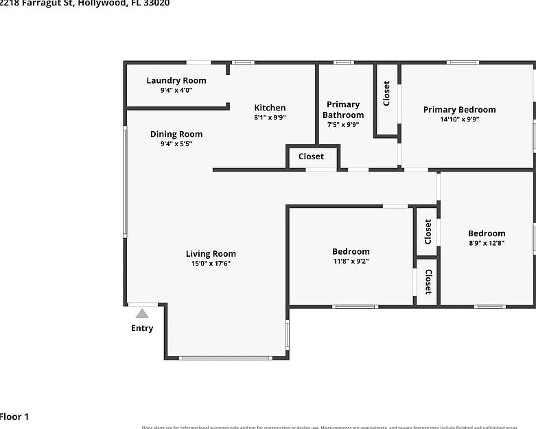 3 bed, 1.0 bath, 1027 sqft, $2,110 — Photo 2