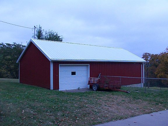 Red outbuilding