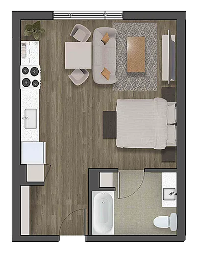Floor plan Studio