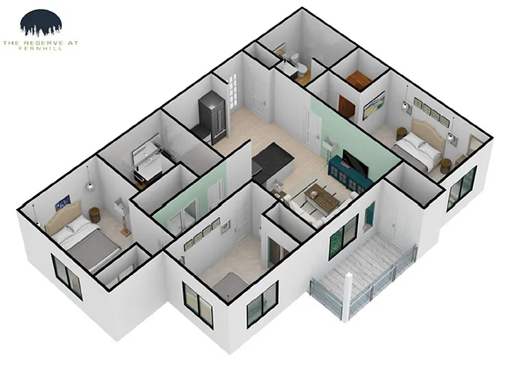 Floor plan Floor Plan 7 - Three Bedroom