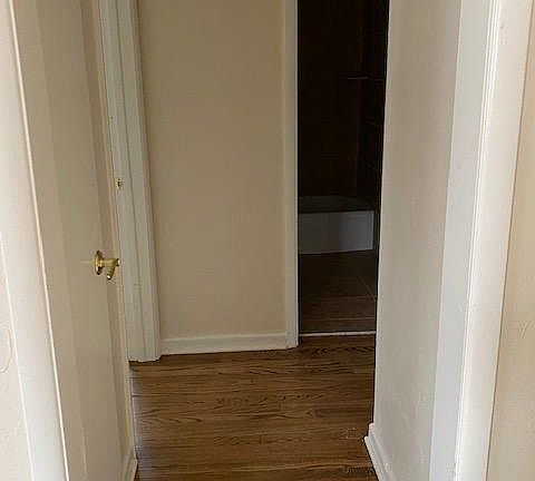 Hallway to bathroom and bedrooms.