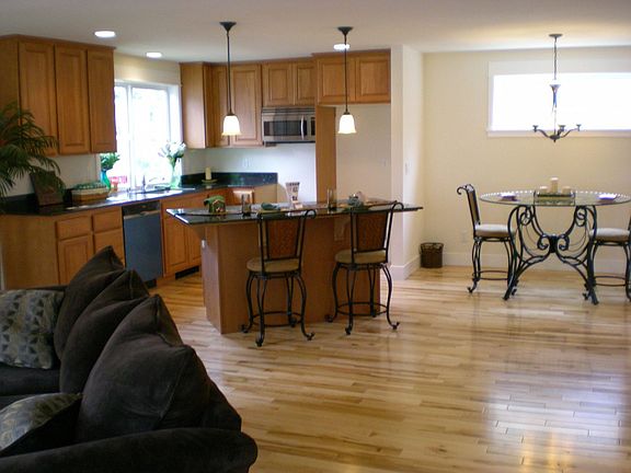 Model kitchen living room