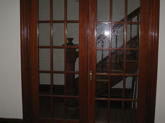 french doors to living room