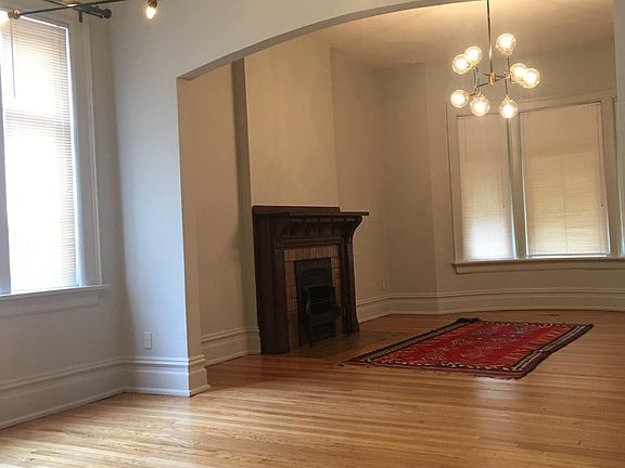 Dining and living rooms.