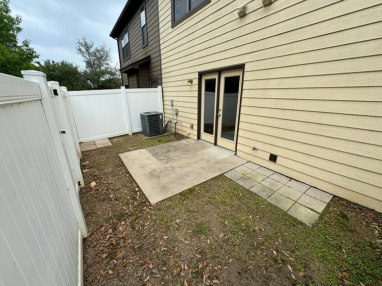 Backyard side view