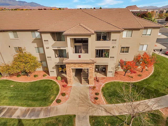 Aerial View of Patios