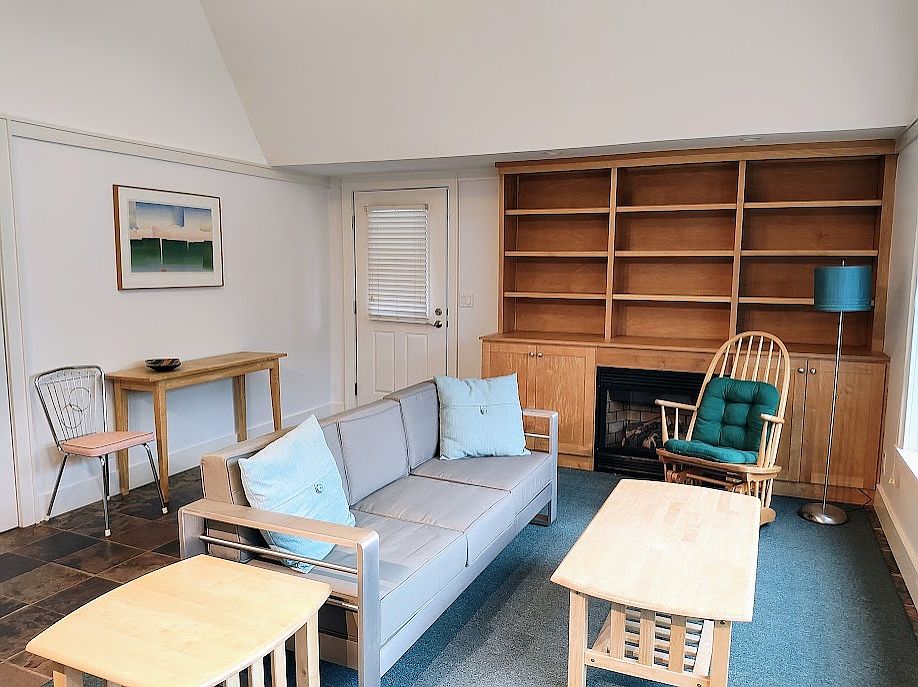 Great Room. Maple Shelves