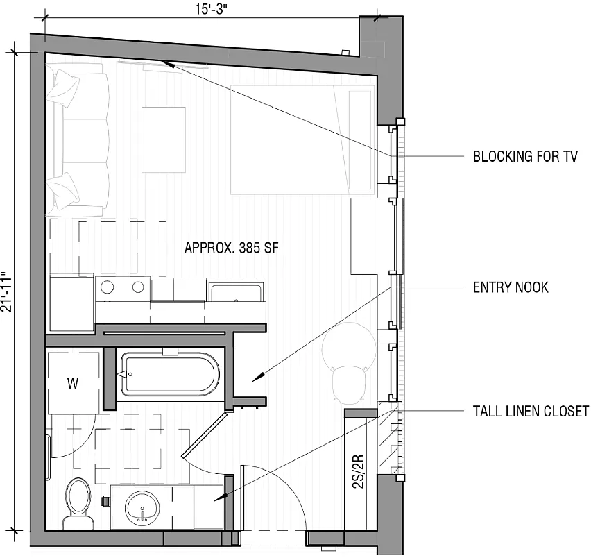 Floor plan Studio